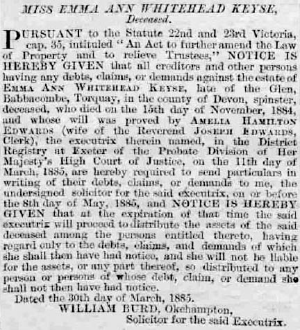 Exeter and Plymouth Gazette - Friday 24 April 1885