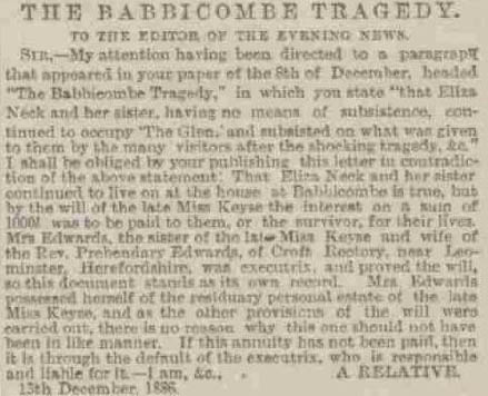 George Whitehrad - Edinburgh Evening News - Tuesday 14 December 1886