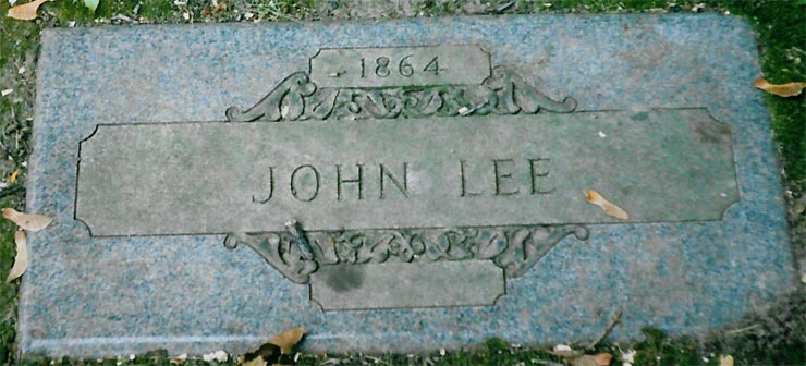 John Lee grave