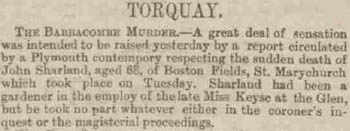 John Sharland - Western Times - Thursday 02 June 1887