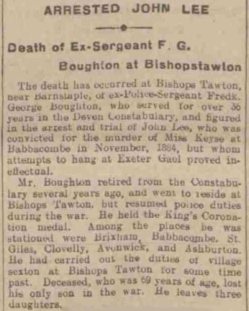 boughton obit - Western Times - Friday 22 August 1924
