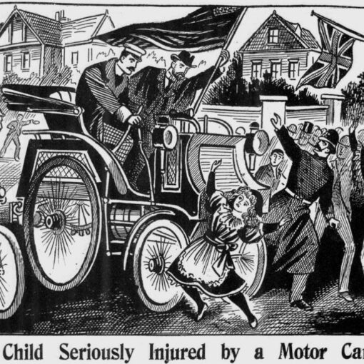 Motor accident – 1896