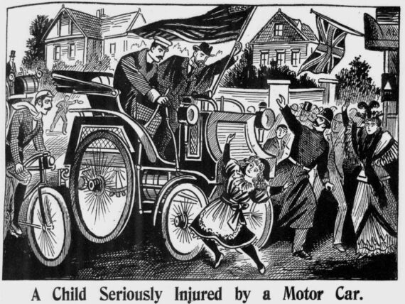 Motor accident – 1896