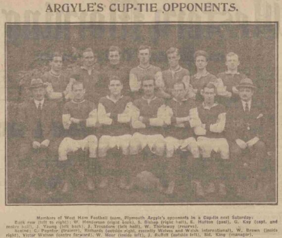 West Ham football victory – 1923?