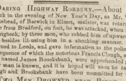 Daring Highway Robbery – 1840