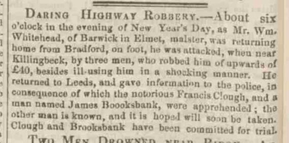 Daring Highway Robbery – 1840