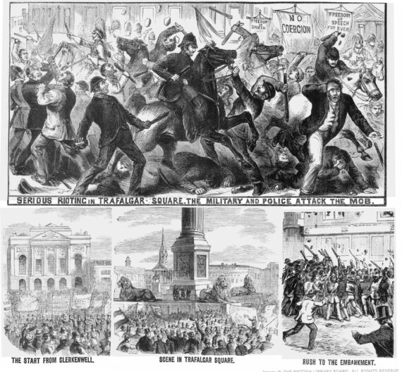 Riots in Trafalgar Square – November 1887